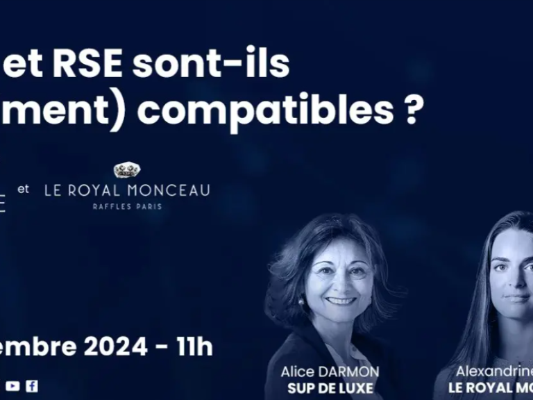 [PRESSE] Webinar : Luxe et RSE sont-ils (vraiment) compatibles ?